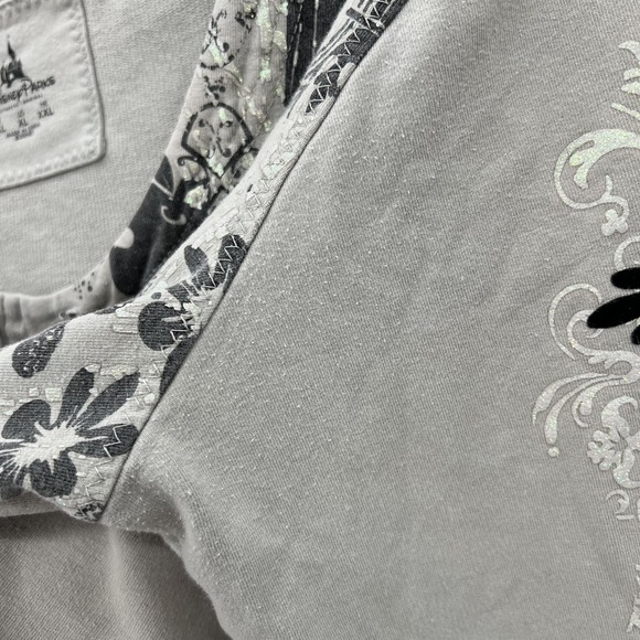 Disney Princess Once Upon a‎ Time Bling Hoodie Size XL Grunge Y2K Style Cyber - Picture 6 of 12